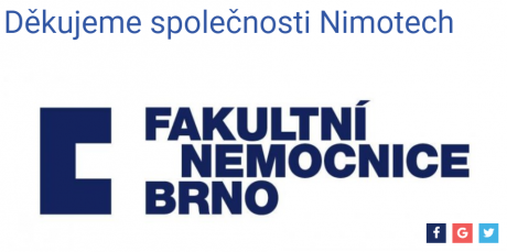 Poděkování FN Brno