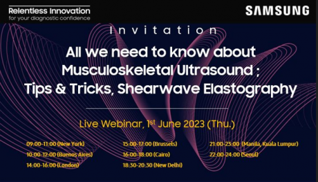 Webinář:  All We Need To Know About Musculoskeletal Ultrasound;  Tips & Tricks, Shearwave Elastograpthy