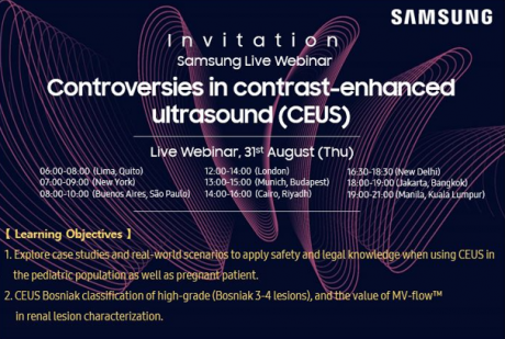 Webinář: Controversies in contrast-enhanced ultrasound (CEUS)